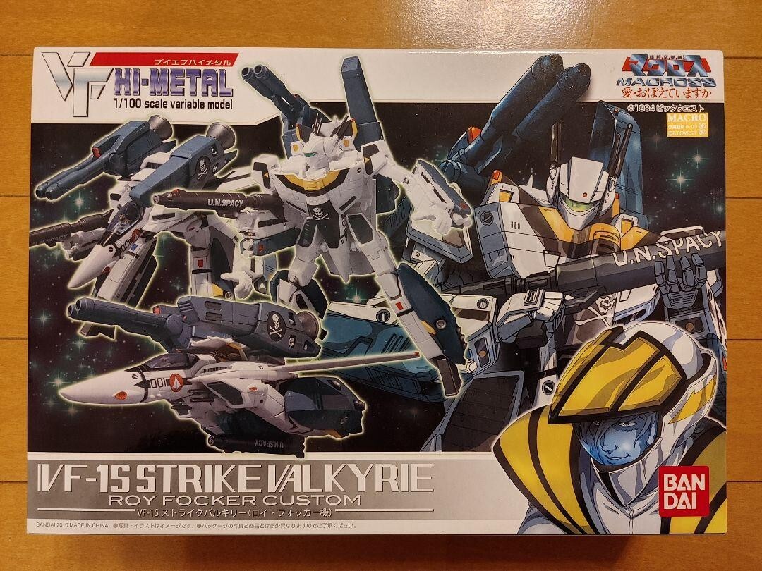 Macross VF HI-METAL VF-1S STRIKE VALKYRIE Roy Focker Custom BANDAI 