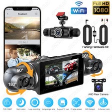 4 Channel Wifi Dash Cam 1080P HD Driving Recorder Car Front Rear Camera G-Sensor