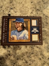 2016 PANINI DIAMOND KINGS BASEBALL STUDIO PORTRAITS DUAL JSY JACOB DEGROM /99