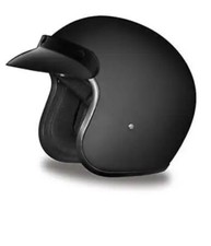 Daytona Helmets 3 4 Open Face Motorcycle Helmet Dot Approved Dull Black Medium