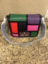 Kate Spade Harlow Crossbody. Multi Color - Black, Pink, Green. New never used.