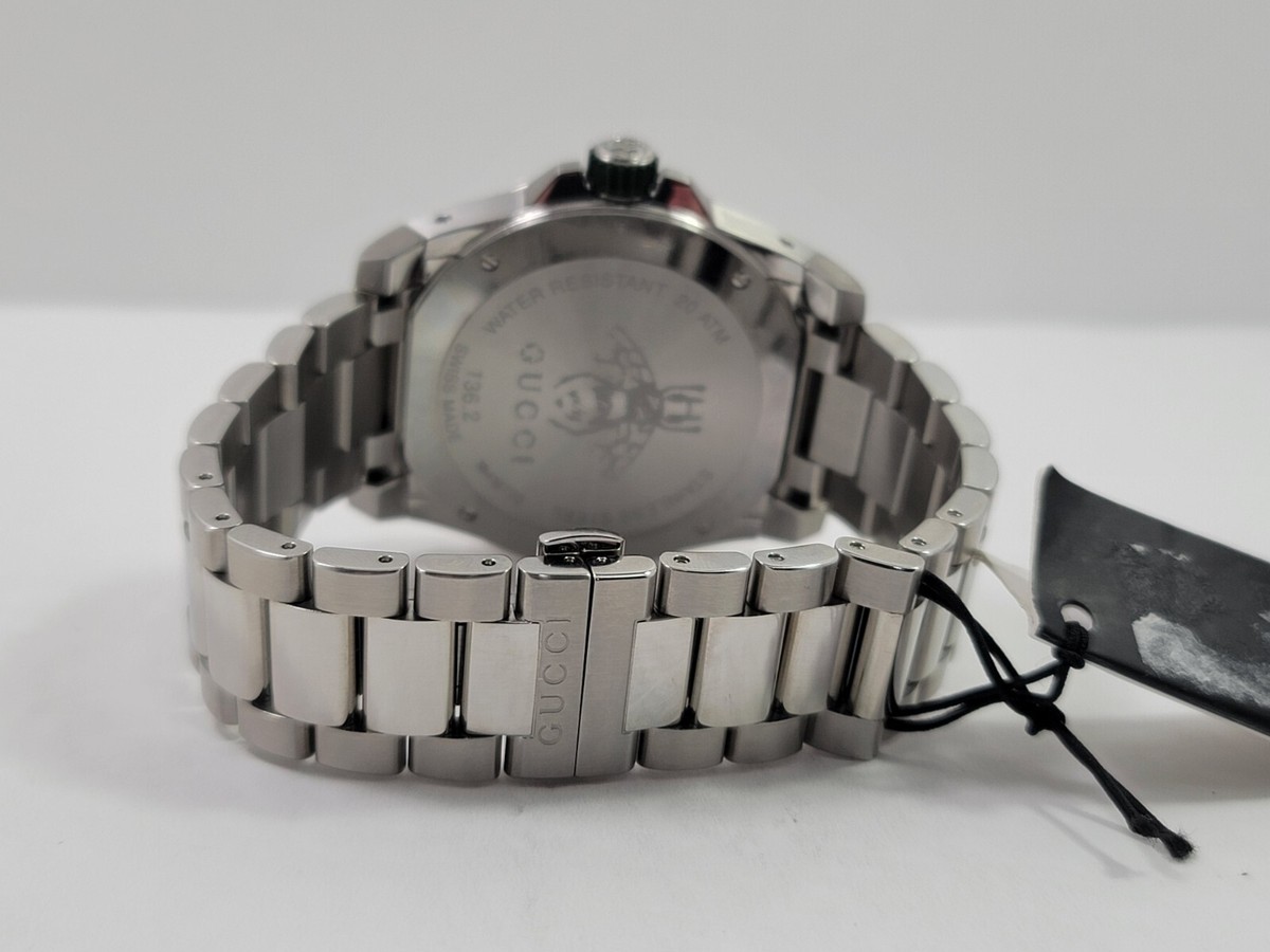 Gucci Dive XL SWISS Quartz Green Dial Stainless Steel Men's Watch