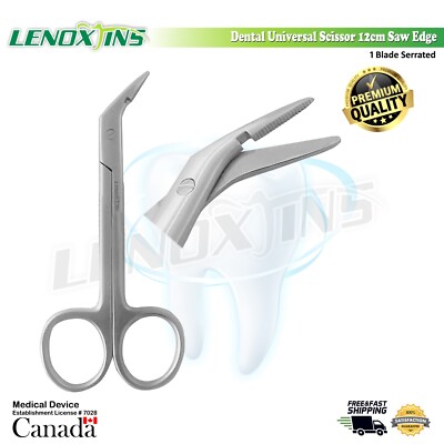 Wire Cutting Scissors 120mm 1 Serrated Blade German Stainless Steel Dental Surgi