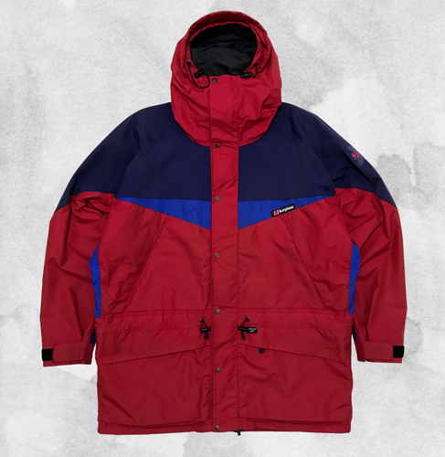 red and blue berghaus jacket