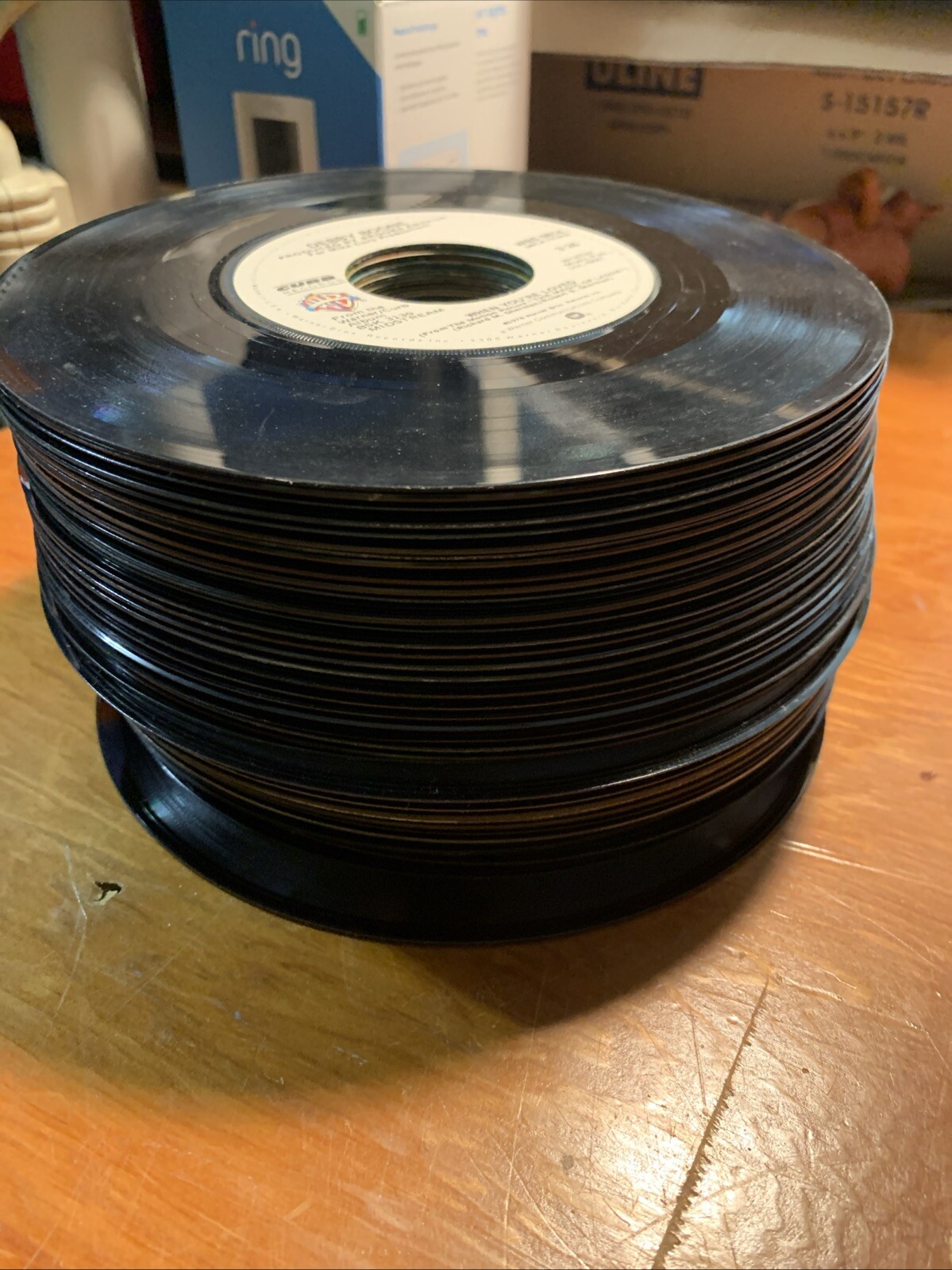 50 Pieces Vintage 7” 45 rpm, Great Lot Of 45’s 1960’s-70’s Lot C