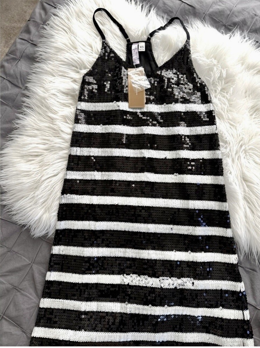 black and white striped sequin dress White House Black Market | Dresses | White House Black Market Striped Sequin Dress Size Xl Nwts