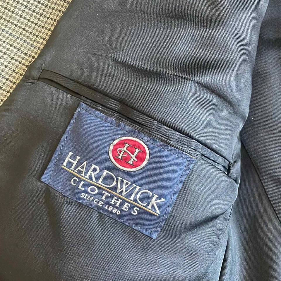 Blazer chaqueta deportiva vintage Hardwick pata de gallo para hombre talla 44 regular Foto 4 de 4