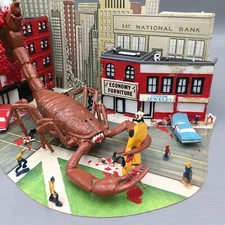 Fundimensions Gigantics Diorama Rampaging Scorpion Giant Bug Model Kit Built '75