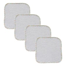 Luxurious Unisex Baby Bamboo Face Washers Extra Soft Washcloths 500gsm x4