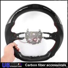 Real Carbonfiber Led Leather Steering Wheelfor Honda Civic R-type 20222026-us