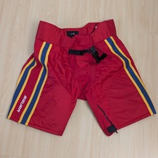 Pantalón de hockey sobre hielo Bauer rojo concha New Jersey Devils talla GRANDE