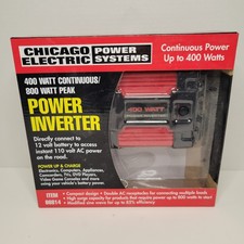 Chicago Electric Power Inverter 400W Continuous 800W Peak Car RV Truck - NEW