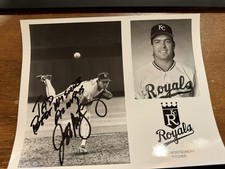 Jeff Montgomery- MLB KC Royals Autographed 8x10 Photo - Personalized