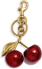 Cherry Bag Charm Keychain, Cherry Purse Charm for Women Handbags Sparkling Red