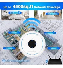 All New Fastest WiFi Extender Signal Booster Covers up to 4500sq.ft and 30 ...