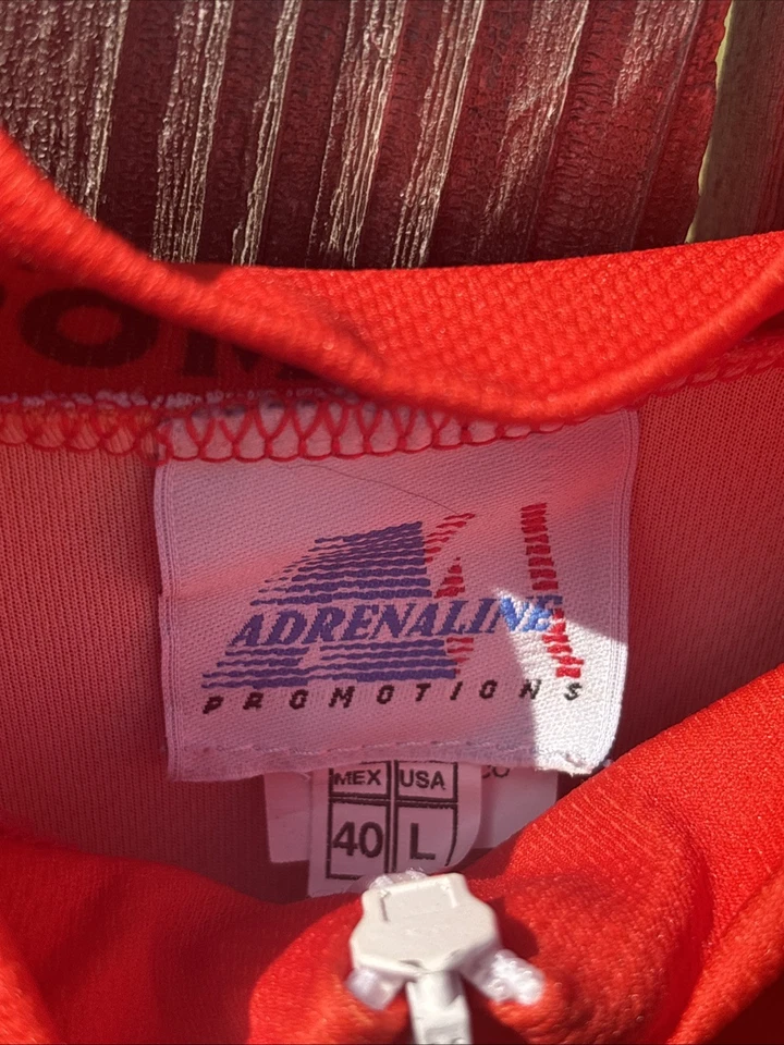 Texas Tech Red Raiders NCAA Vintage 90s Big 12 Full Zip Cycling Jersey Size L - Image 2 of 3