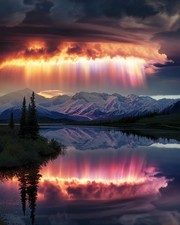 Paint by Numbers for Adults Beginner, Mountain Landscape Adult Paint by Numbe...