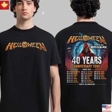 Trending Helloween 40 Years Anniversary Tour Europe 2025 Tour Dates T-Shirt Uni
