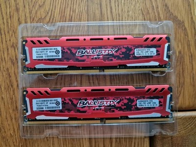 RAM Crucial Ballistix rot 16 GB (2x8GB) BLS8G4D240FSE DDR4-2400