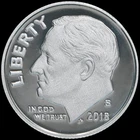 2018 S Roosevelt 90% SILVER Dime Gem Deep Cameo PROOF US Mint "Beautiful" Coin