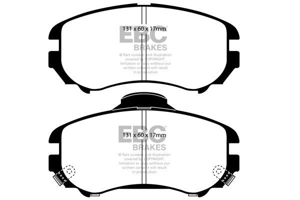 EBC DP21643 BRAKE PAD SET DISC BRAKE Front