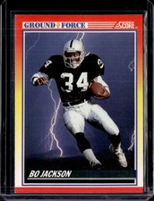 1990 Score #330 Bo Jackson Ground Force Los Angeles Raiders EX-MINT