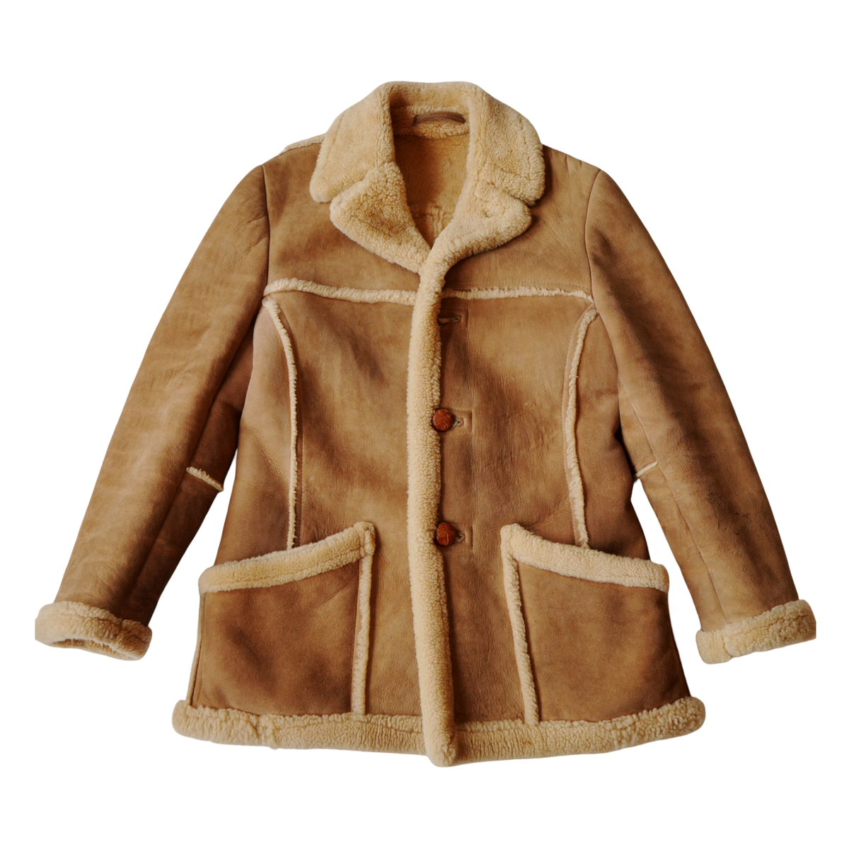 Sawyer of Napa Shearling Coat Men 38 Rancher Jacket Marlboro