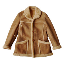 Sawyer of Napa Shearling Coat Men 38 Rancher Jacket Marlboro Sheepskin Suede VTG