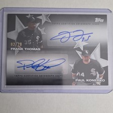 2025 Topps Series 2 Stars - Dual Auto Frank Thomas & Paul Konerko #BSD2-THK /10
