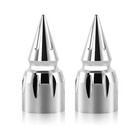 Glossy Surface Chrome Front Axle Nut Covers Accessories For Dyna Softail