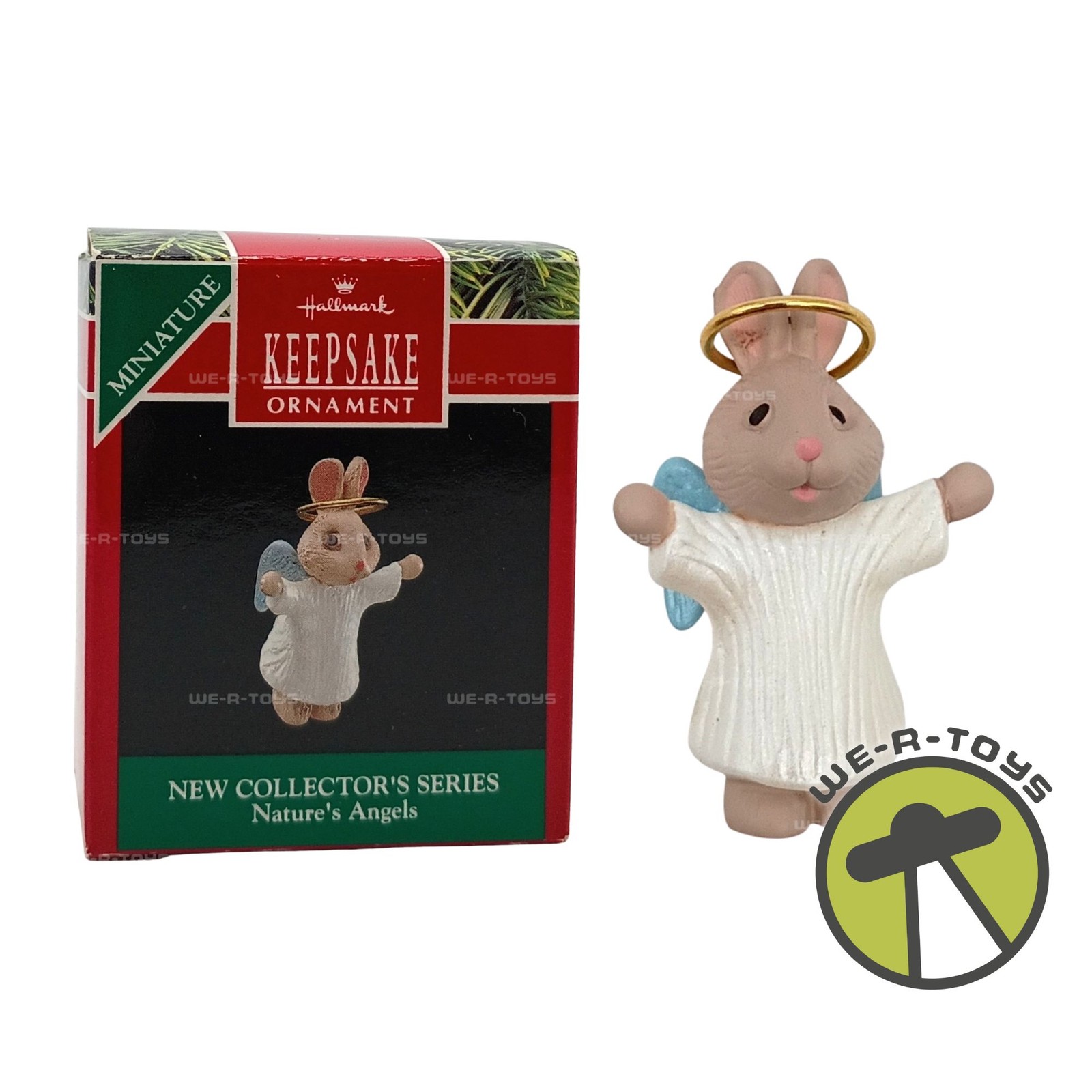 Nature's Angels Bunny Miniature Hallmark Keepsake Ornament New 1990 QXM5733