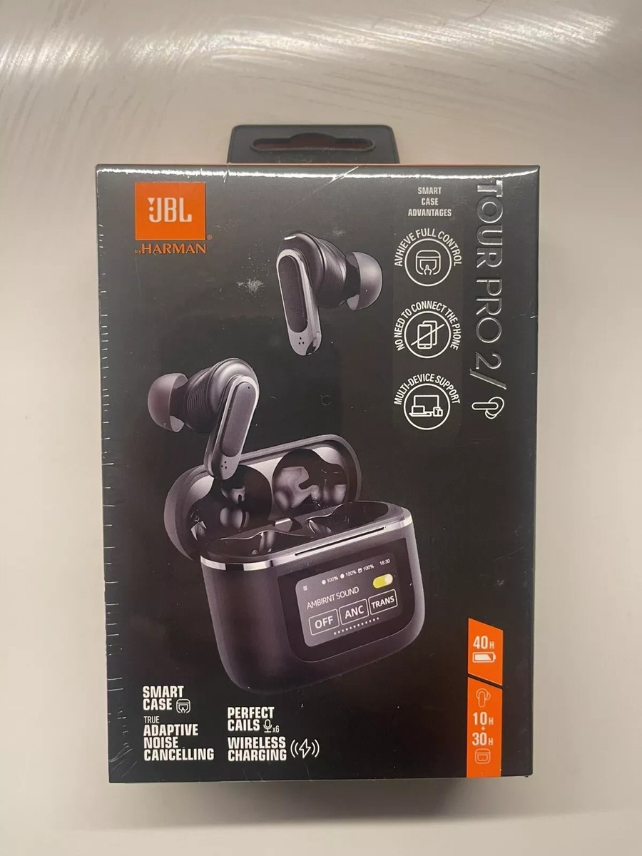 JBL Tour Pro 2 True Wireless Bluetooth In-Ear Headphones - Black