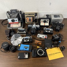 Vintage Film Camera Mixed Lot of 11, Kodak, Minolta, Polaroid, Sears    UNTESTED