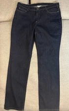 Duluth Trading Co. Women’s FLEX Jeans 16x33 Dark Wash Straight Leg NWOT