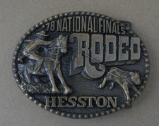 1978 Hesston National Finals Rodeo Brass Belt Buckle