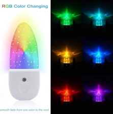 4 Pack Night Light Lamp with Dusk to Dawn Sensor, Plug In, Blue Led Night Light