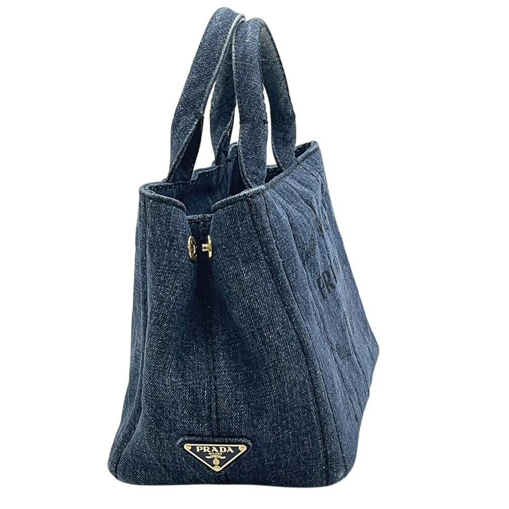 Prada Handbag PRADA Bag BN2439 Canapa Tote Mini CANAPA Canvas Denim Mini Size Lo thumbnail 7