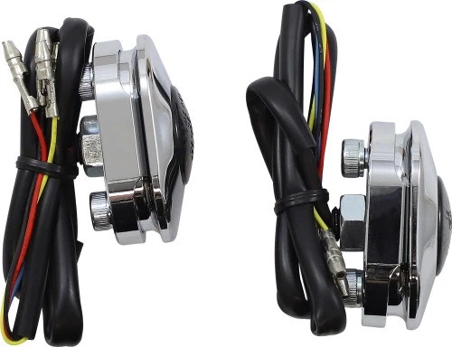 Kodlin Elegante Señales de Giro Traseras 3-1 - Cromo Motocicleta Bicicleta de Calle K68496 Foto 3 de 4