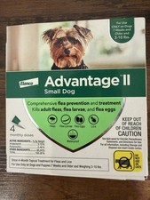 Elanco Advantage II Small Dog Spot-On Flea Treatment 3-10 lb 4 Doses