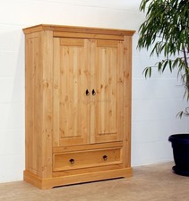 Massivholz Wäsche-schrank Kiefer gelaugt geölt NEU Anrichte Vertiko Flur-kommode