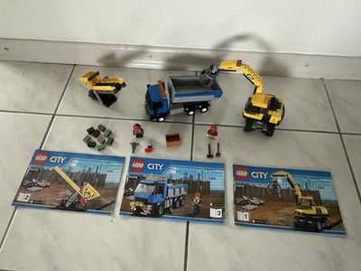 LEGO City 60075 Bagger, LKW und Förderband mit Anleitungen ohne OVP 