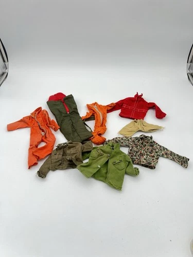Vintage GI Joe Clothes Lot Hasbro 1960s–70s Uniforms Sleeping Bag