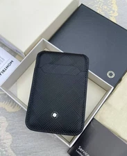 Montblanc Extreme 3.0 Black Leather Goods Business Card Holder Wallet Full Box