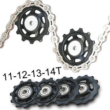 11T-14T MTB Bike Rear Derailleur Pulley Wheel Bearing Shimano SRAM Jockey