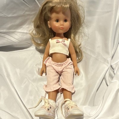 Corolle Blonde Wavy Hair Girl Play Doll Brown Eyes Pink Outfit Shoes Removable