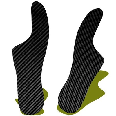 Morton's Extension Orthotic, Carbon Fiber Insole(1 Pair), Turf Toe Plate Rigid