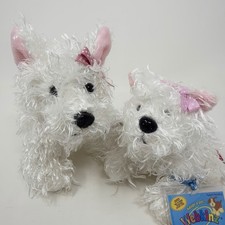 Ganz Webkinz White Terrier HM106  Lil Kinz HS106 Stuffed Plush Sealed Code NWT