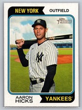 2023 Topps Heritage #75 Aaron Hicks - New York Yankees