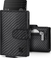 Fomax Slim Wallet GeldböRse Herren, Portmonee Mini Mit MüNzfach Rfid Schutz | Pr