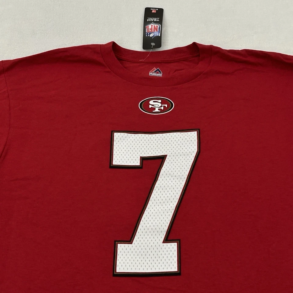 Camiseta vermelha San Francisco SF 49ers Niners Colin Kaepernick #7 NFL TAMANHO M - Imagem 4 de 4